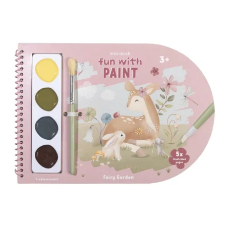 Little Dutch Μπλοκ ζωγραφικής με νερομπογιες Fairy Garden